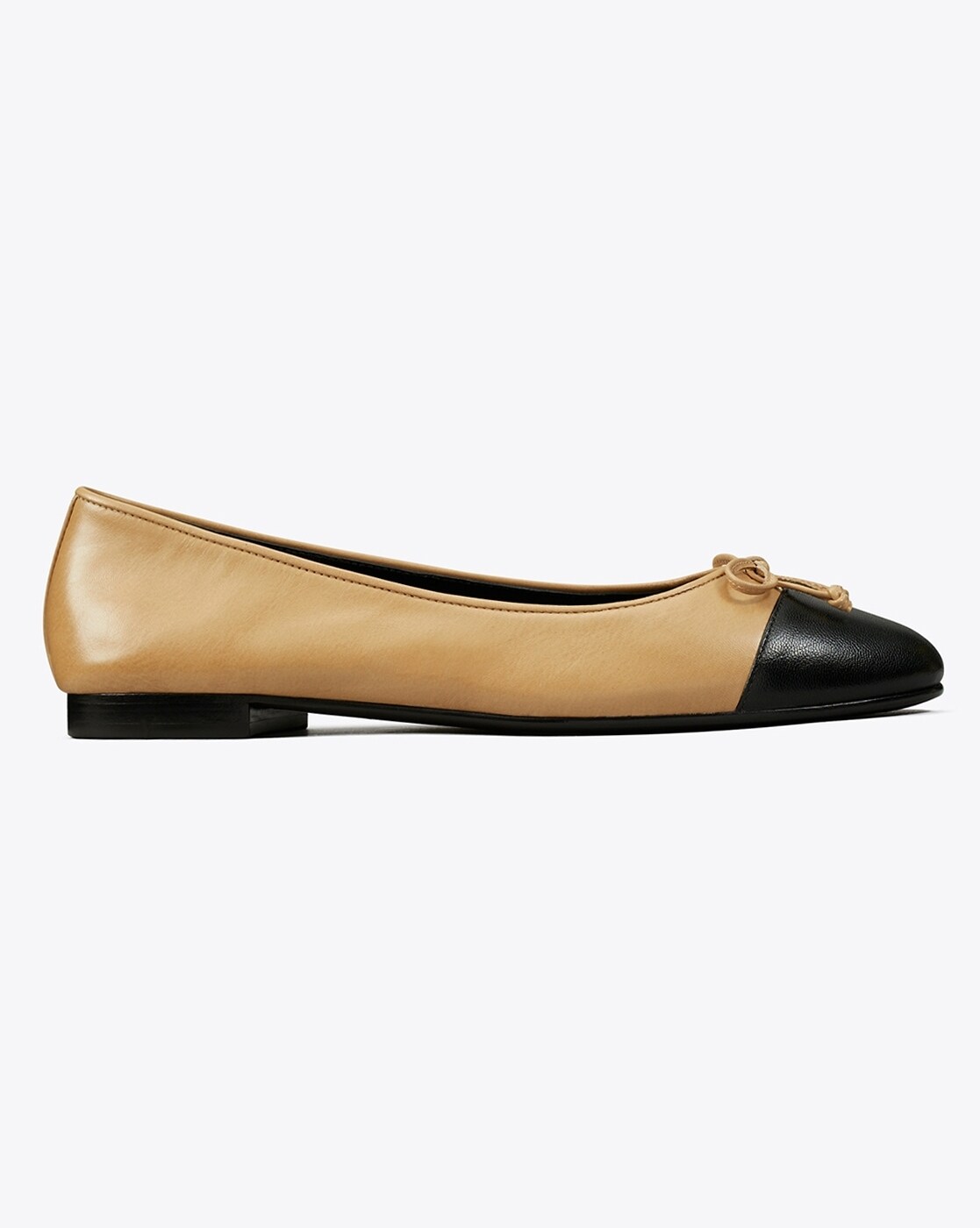 Black and clearance tan ballet flats