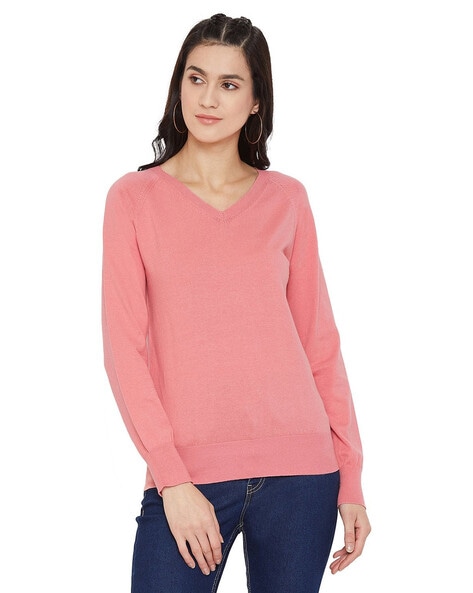 Madame Women V-Neck Pullover