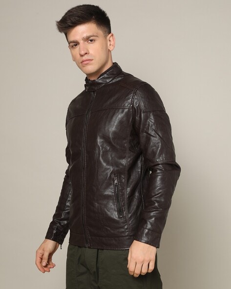 Black Leather Jackets - Buy Black Leather Jackets online in India