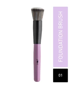 Soft Blend Foundation Brush - 01 Purple & Black-image-12