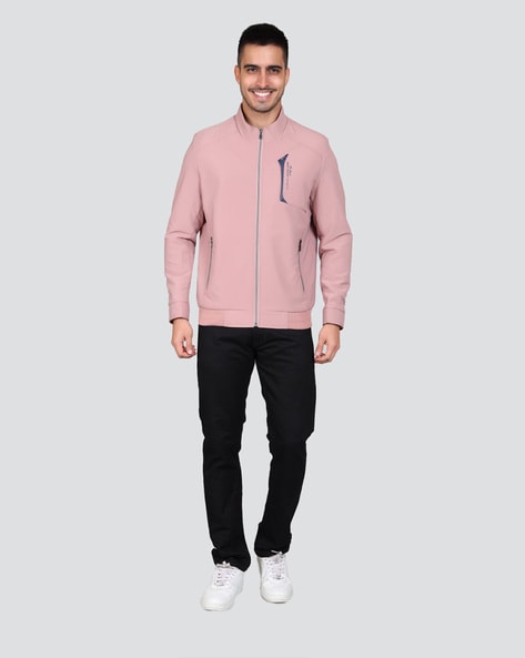 Mens pink track clearance jacket