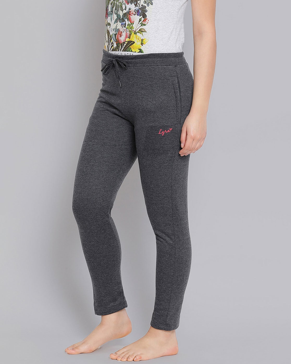 Buy Charcoal Track Pants for Women by LYRA Online
