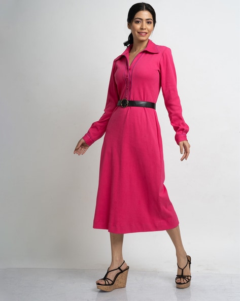 Buy Pink Dresses for Women by Molcha Online | Ajio.com