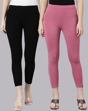 Buy Twin Birds Women Viscose Blend Pink Shock Cropped Leggings Online at  Best Prices in India - JioMart.