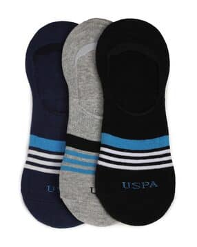 u.s. polo assn. Pack of 3 Men Striped Silicone Grip No-Show Everyday Socks-picture-53