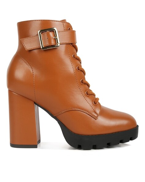 Buy Tan Boots for Women by LONDON RAG Online Ajio