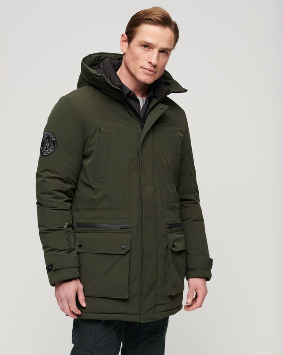 SUPERDRY HOODED SPORTS PUFFER | Green Men's Shell Jacket | YOOX