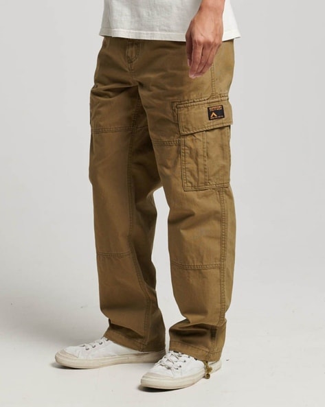 Superdry Loose Fit Cargo Trousers - Navy | very.co.uk