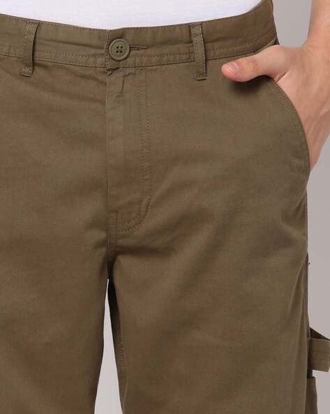 Buy Olive Green Trousers & Pants for Men by DNMX Online