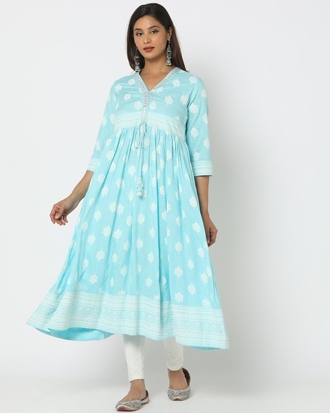 Aqua Kurtas for Women by AVAASA MIX N' MATCH Online | Ajio.com