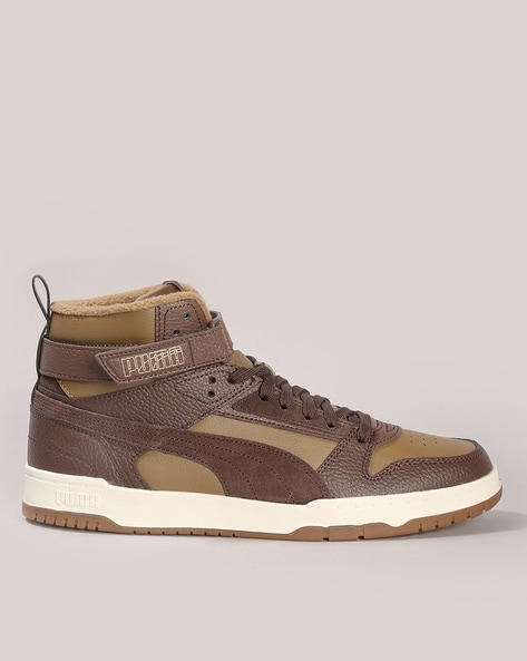 Puma cheap brown sneakers