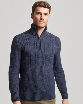 Buy Blue Sweaters Cardigans for Men by SUPERDRY Online Ajio