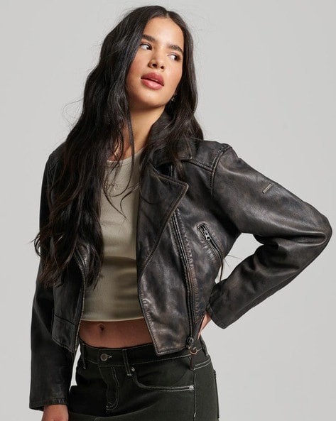 Women's Real Leather Jackets | From £90 | Barneys Originals