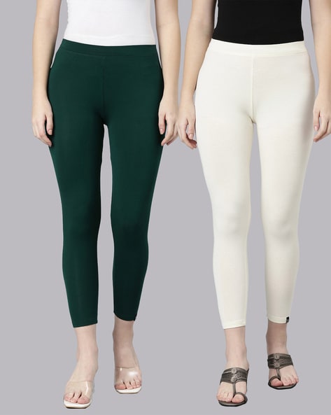 Brinjal color ladies cotton leggings-LGP35