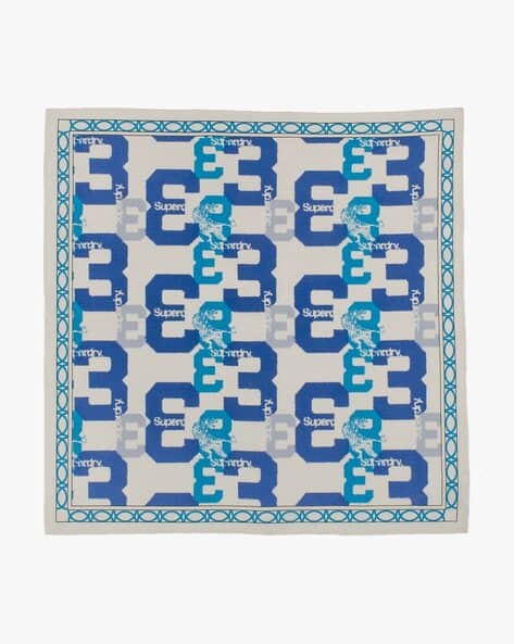 SUPERDRY Men Logo Patterned Cotton Bandanas