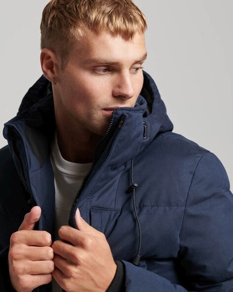 Blue hotsell hooded parka