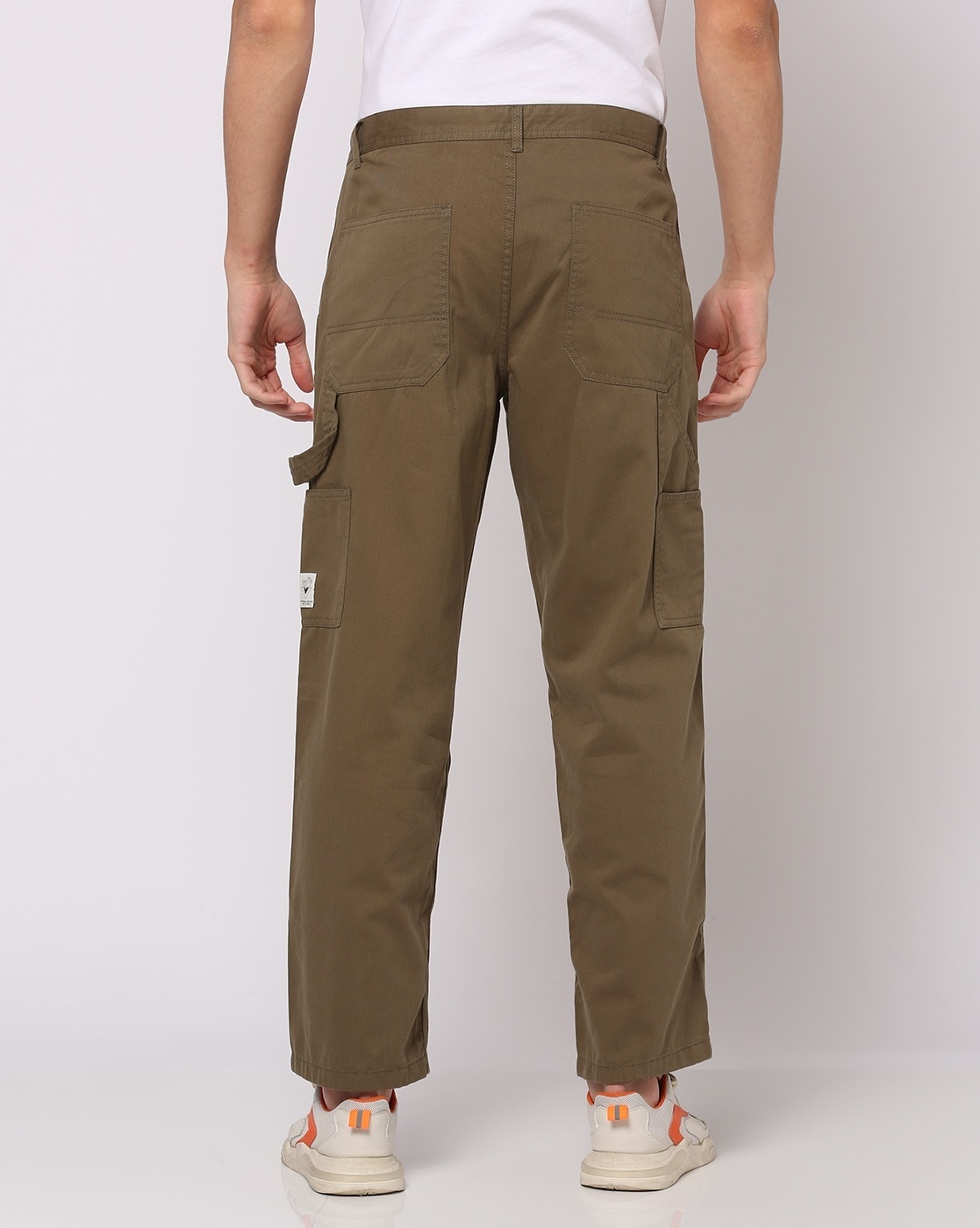 Buy Olive Green Trousers & Pants for Men by DNMX Online