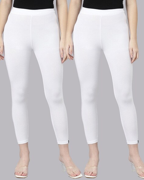 Buy White Plus Leggings for Women by Twin Birds Online