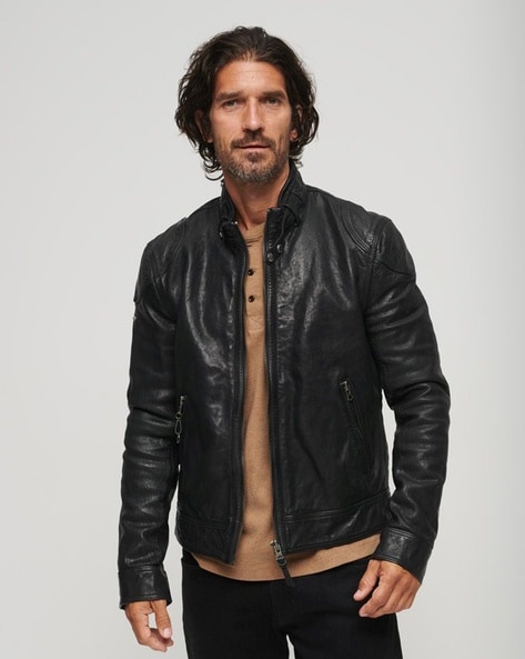 Archive Leather Café Racer - Black | rag & bone