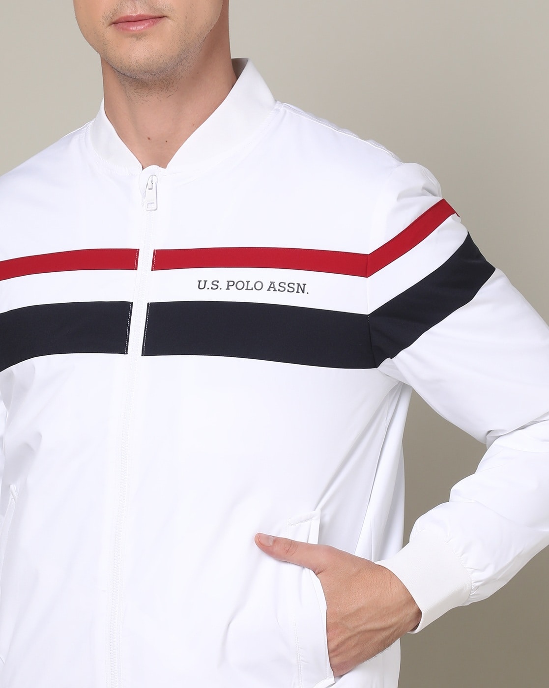 U.S. Polo Assn. Men's Color Blocked Polar Fleece Jacket - Walmart.com