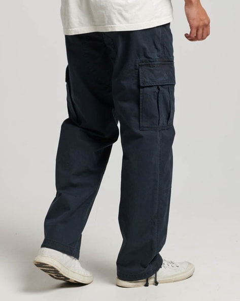 Amazon.com: FiveShops Cotton Linen Men's Cargo Pants Loose Casual  Streetwear Hip Hop Male Wide Leg Elastic Waist Trousers Black XS :  Clothing, Shoes & Jewelry