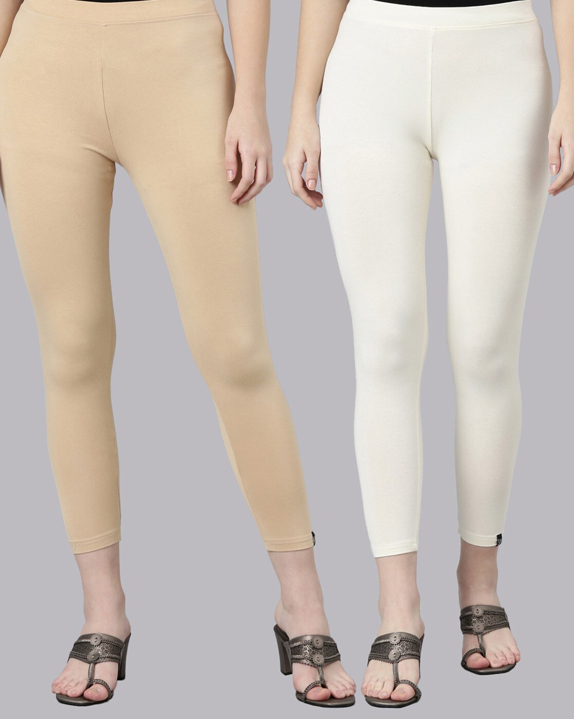Top 172+ cream colour leggings latest