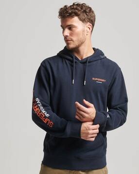 Sportswear Logo Print Loose Fit Hoodie-image-24