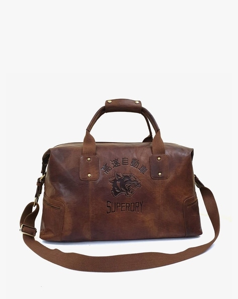 Leather travel best sale bags online india