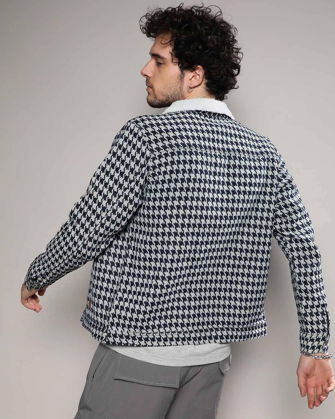 Buy Navy blue Jackets & Coats for Men by Campus Sutra Online