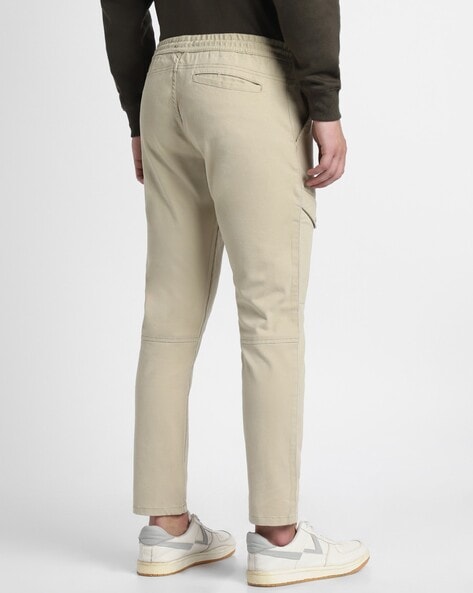 Men Slim-Fit Cargo Pants with Side Pockets