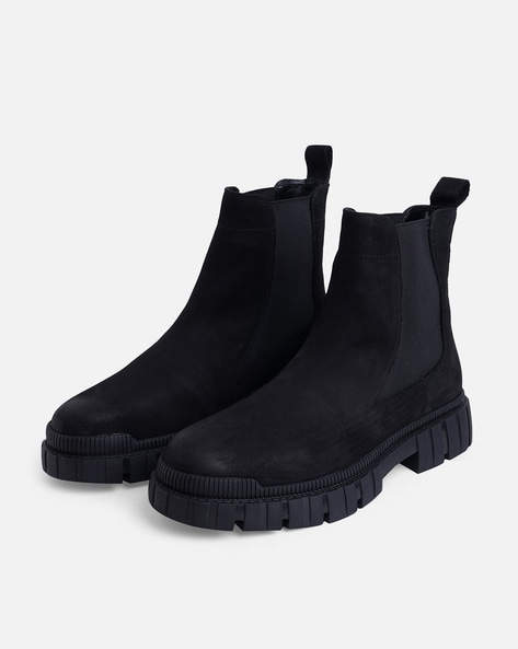 Chelsea Boots with Slip-on Styling