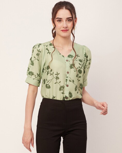 Women Floral Print Regular Fit Top