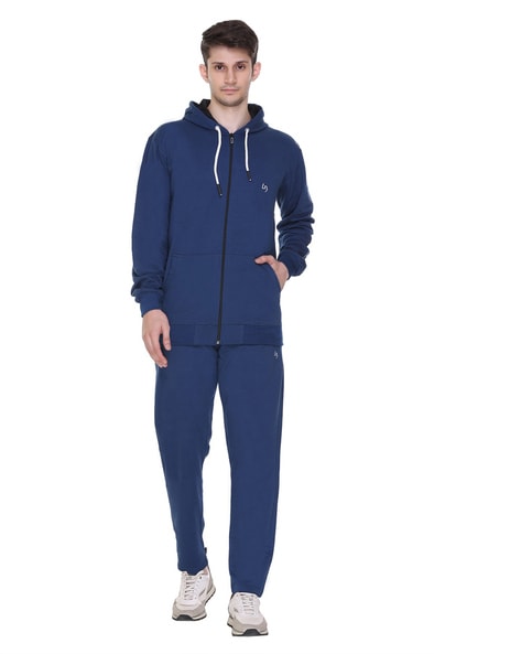 Mens fleece sales tracksuit set