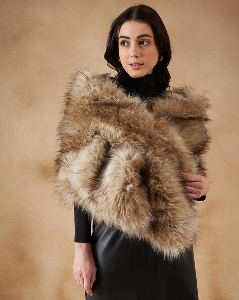 Women Faux Fur Cape Price in India