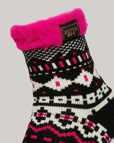 Patterned Slipper Socks