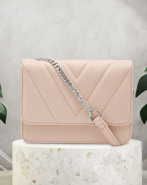 Classic Quilted Shoulder Bag With Chain Strap | Shop Bags at Papaya Clothing
