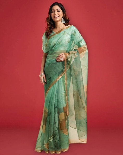 Buy Blue Sarees for Women by Ethnic Junction Online | Ajio.com