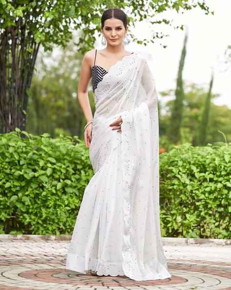 Latest Trending Embroidered Work Soft Net Saree Ultra Satin Inner Soft Net  Material Embellished Sari Designer Saree for Women - Etsy