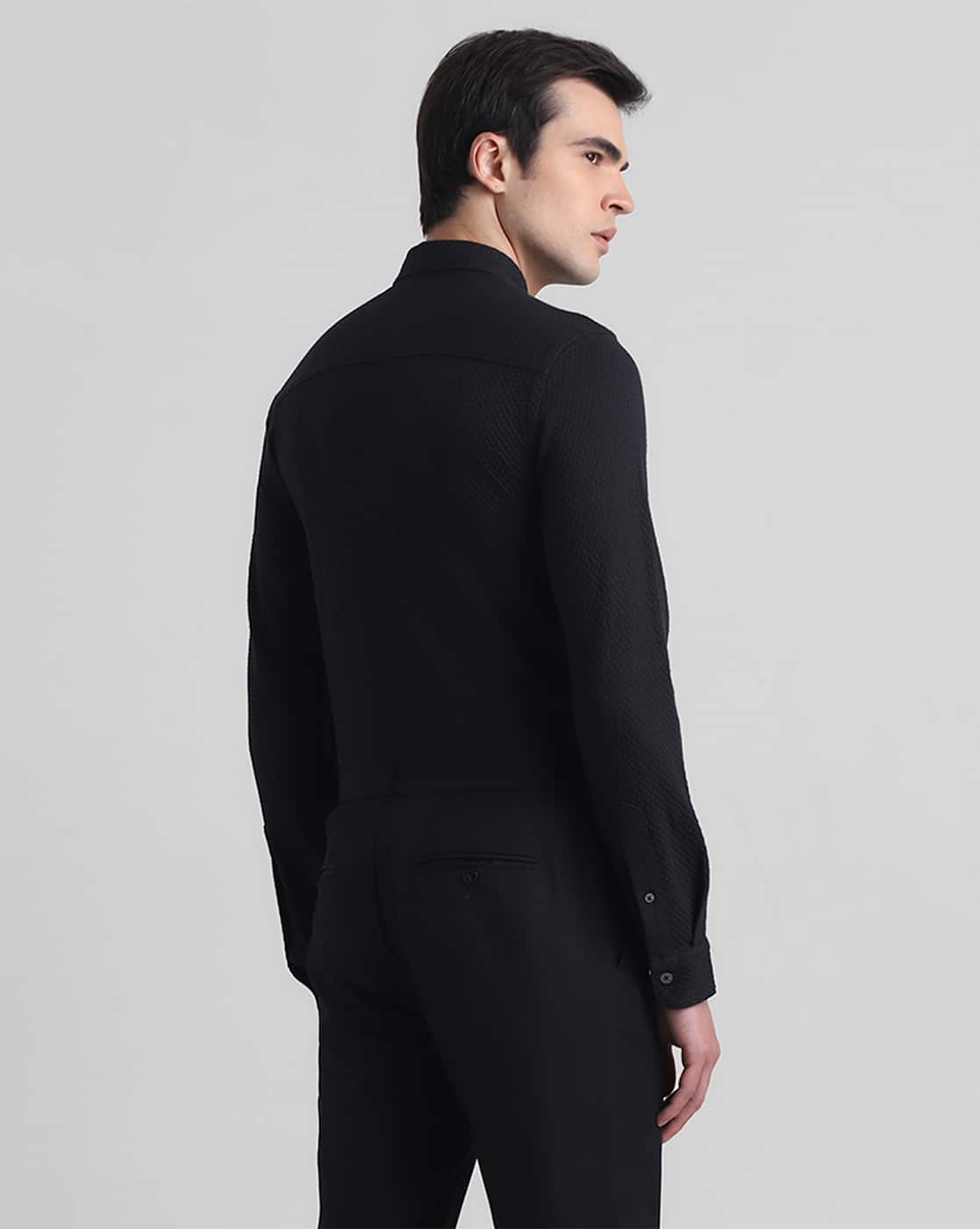 Buy JACK & JONES Premium Spread Collar Shirt with Full Online