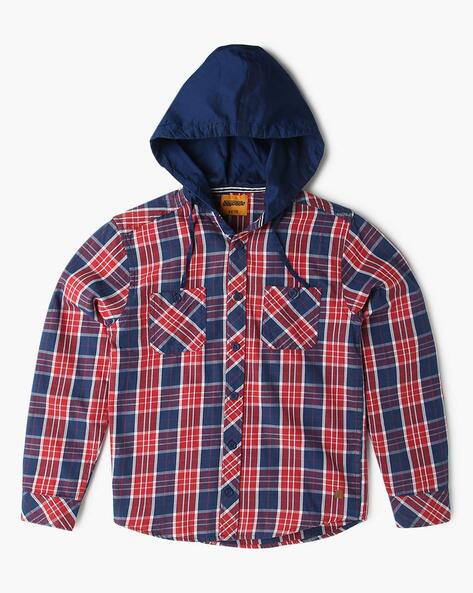 Boys deals hooded shirt