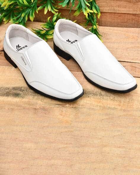 For Men White Mens Dress Shoes Near Me HITZR_5 Men's White Leather