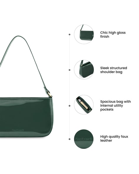 Buy FASTRACK Nylon Zipper Closure Women's Casual Satchel Handbag | Shoppers  Stop