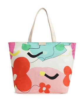 fastrack Printed Tote Bag with Zip Closure-picture-10