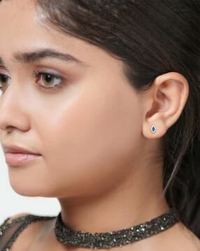 bhima jewels Sterling Silver Stone-Studded Earrings-picture-35