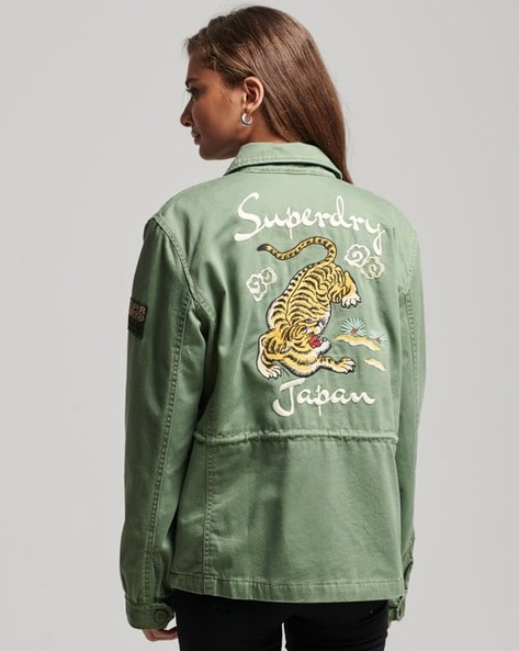 Buy Green Jackets & Coats for Women by SUPERDRY Online | Ajio.com