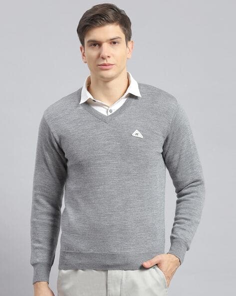 Buy Grey Sweaters Cardigans for Men by Monte Carlo Online