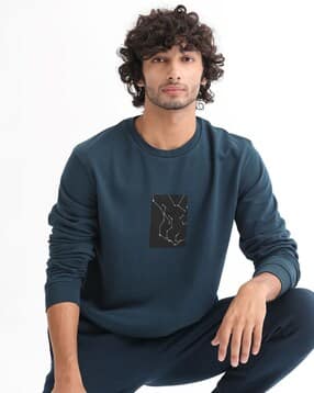 rare rabbit Men Graphic Print Relaxed Fit Sweatshirt-picture-14