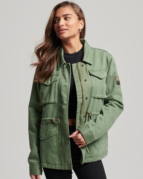 Buy Green Jackets Coats for Women by SUPERDRY Online Ajio