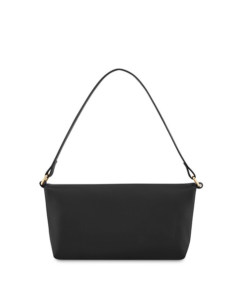 Black handbag with outlet zip