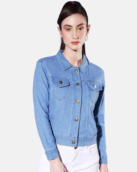 Buy Blue Jackets Coats for Women by BUYNEWTREND Online